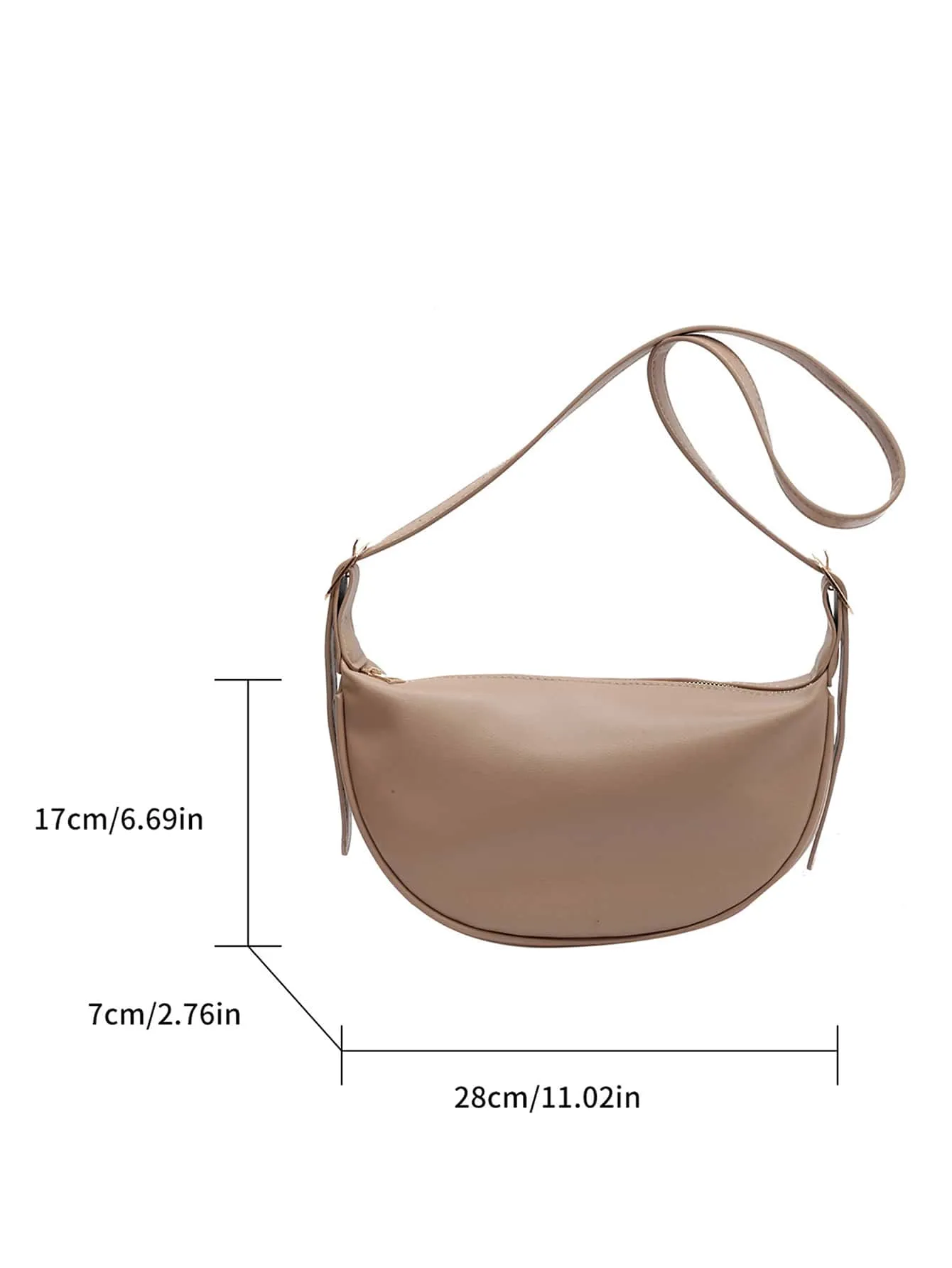 Minimalist Hobo Bag - Khaki