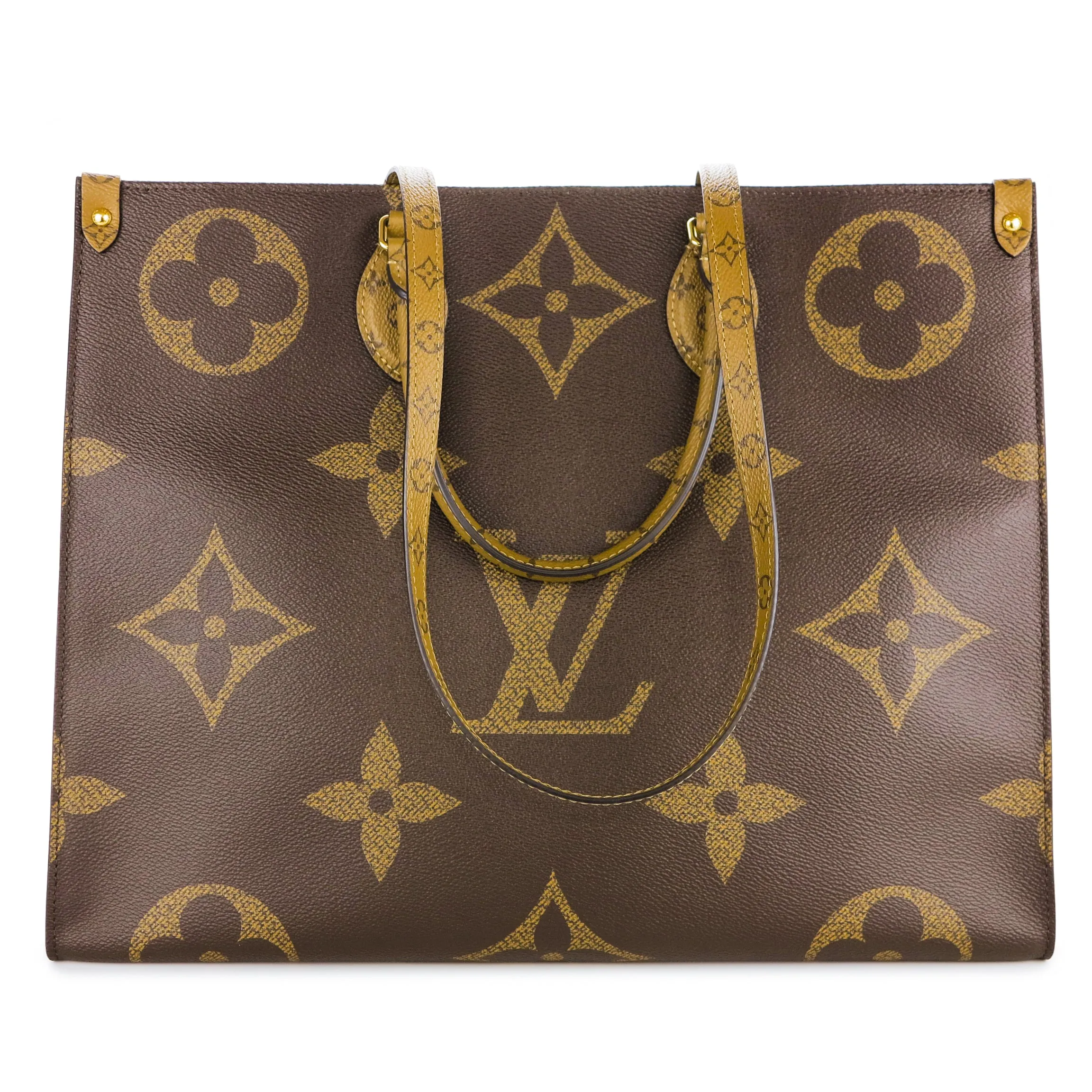 Onthego GM Tote Bag in Giant Reverse Monogram